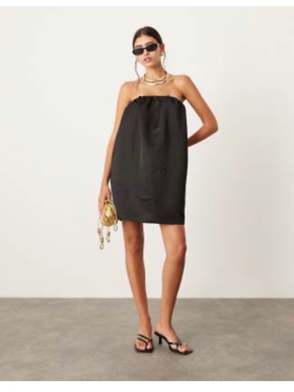 Strapless Black Mini Dress - Elegant Evening Style
